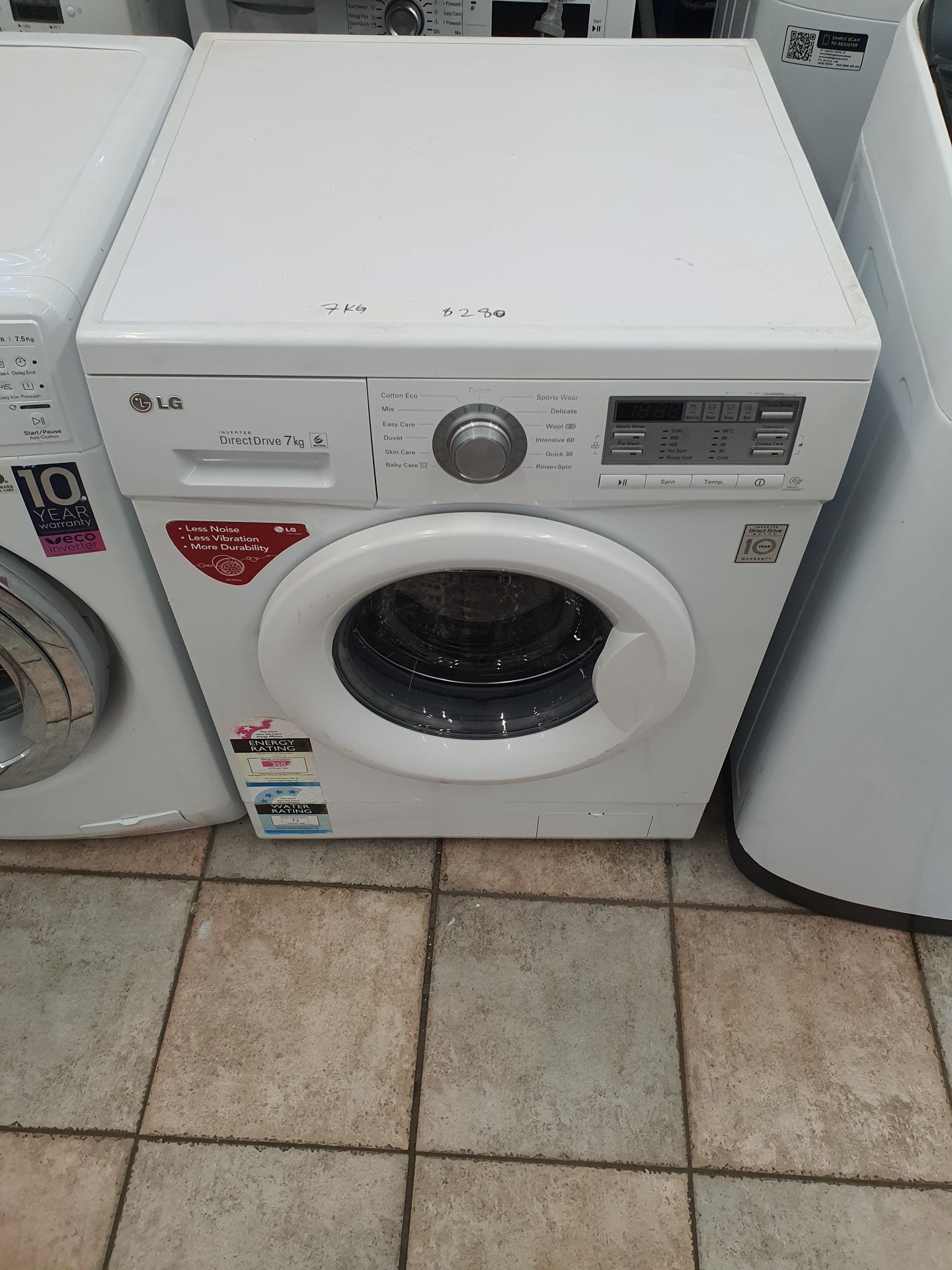Lg 7 kg front loader washing machine Cheap World Online
