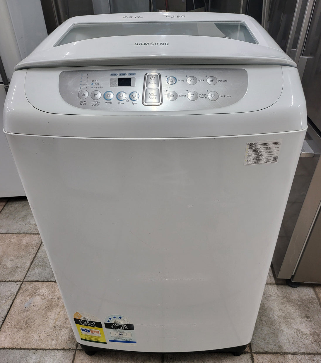 Samsung 6.5 kg toploader washing machine Cheap World Online