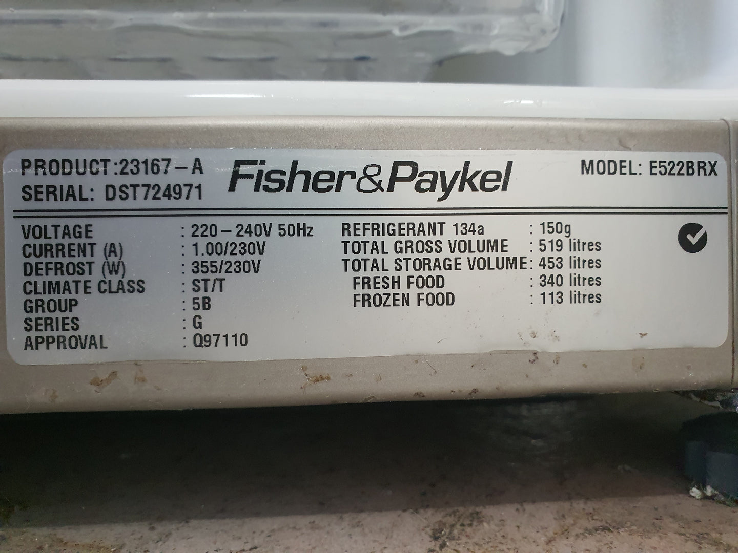 Fisher&Paykel 519L Refrigerator Cheap World Online