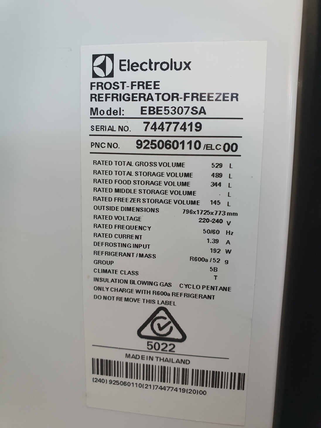 Electrolux 529 Refrigerator Cheap World Online