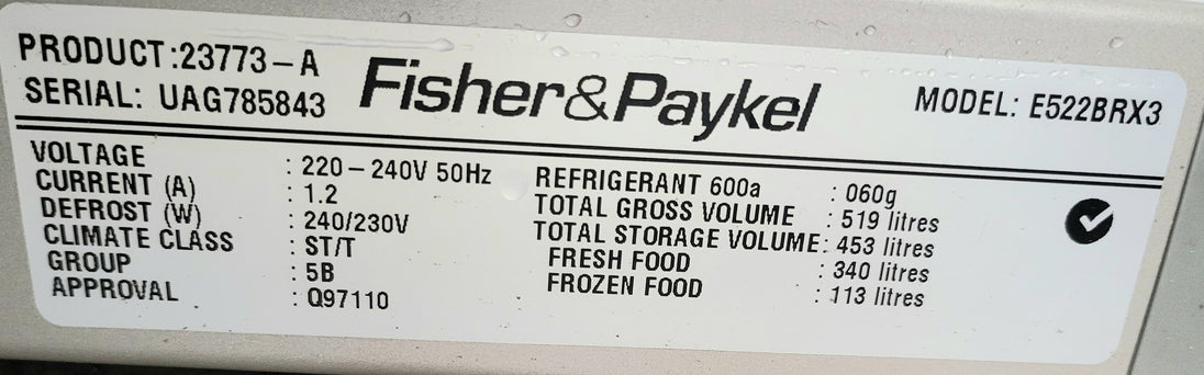 Fisher&Paykel 519L Refrigerator Cheap World Online