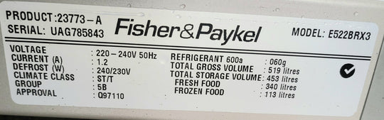 Fisher&Paykel 519L Refrigerator Cheap World Online