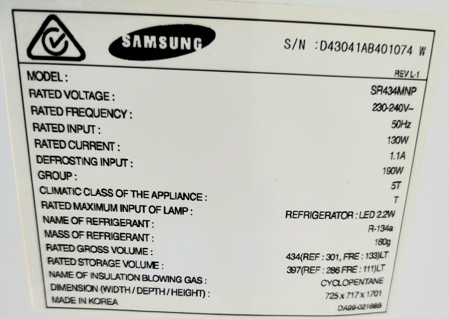 Samsung 434L Refrigerator Cheap World Online
