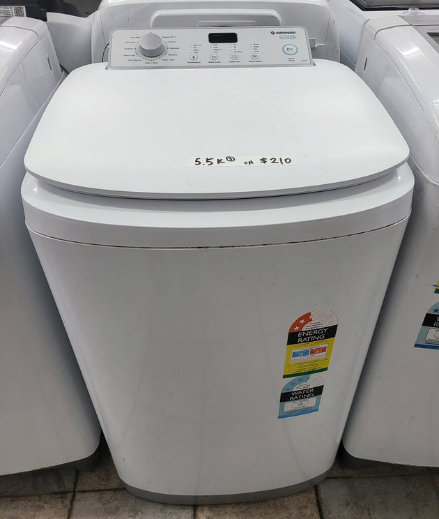 Simpson 5.5kg toploader washing machine Cheap World Online