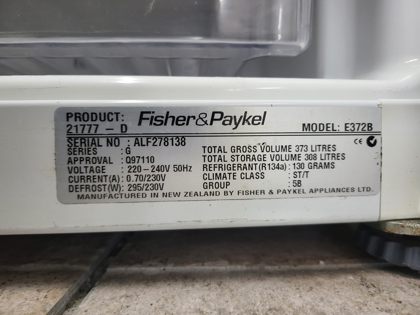 Fisher&Paykel 373L Refrigerator Cheap World Online