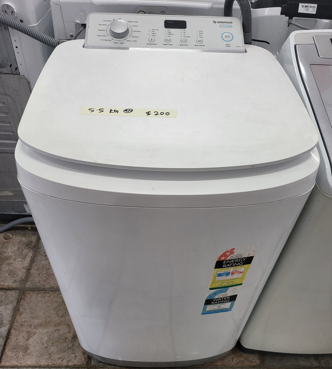 Simpson 5.5kg toploader washing machine_ Cheap World Online