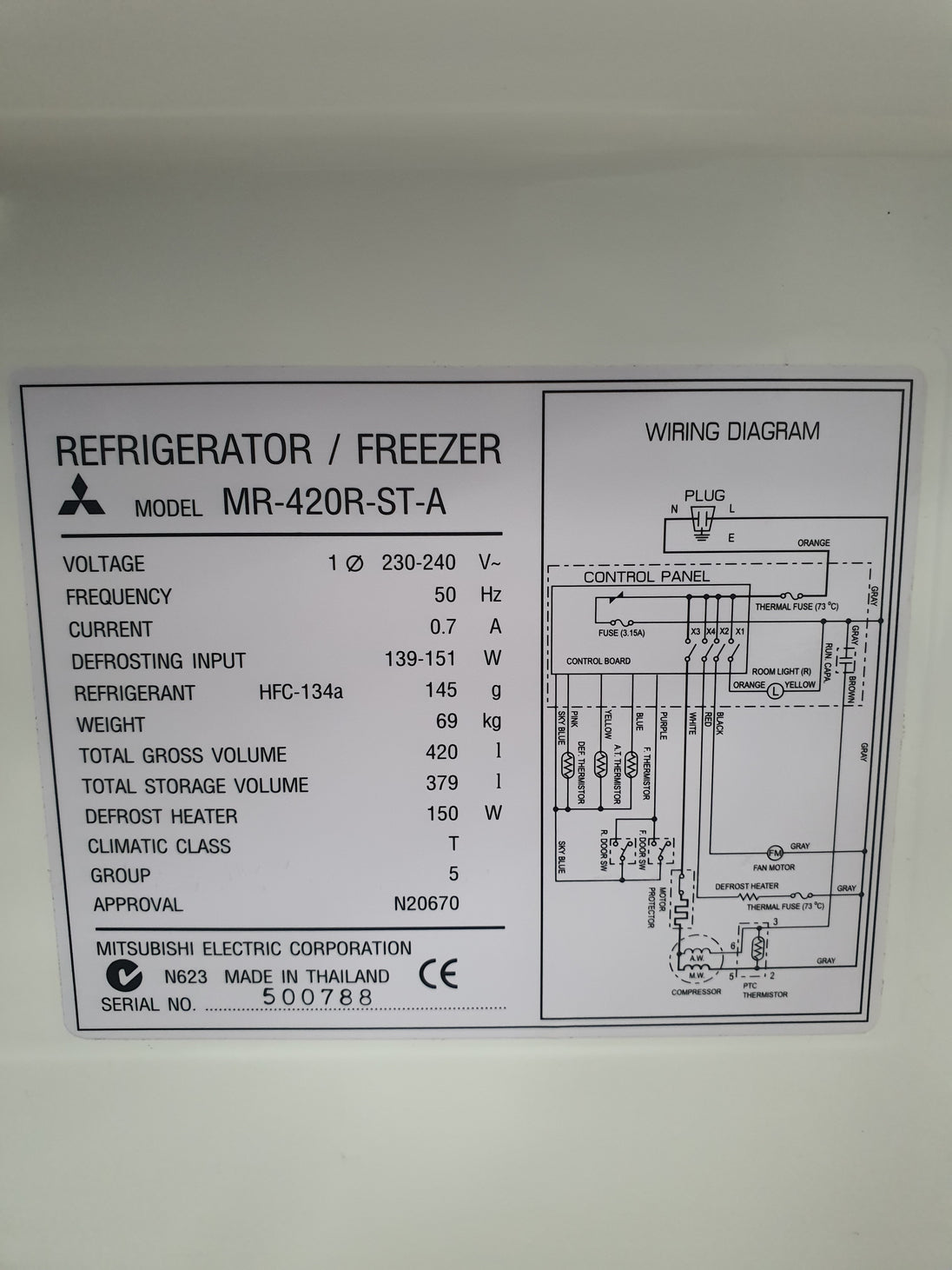 Mitsubishi 420L Refrigerator Cheap World Online