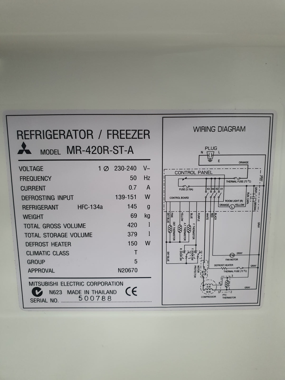 Mitsubishi 420L Refrigerator Cheap World Online