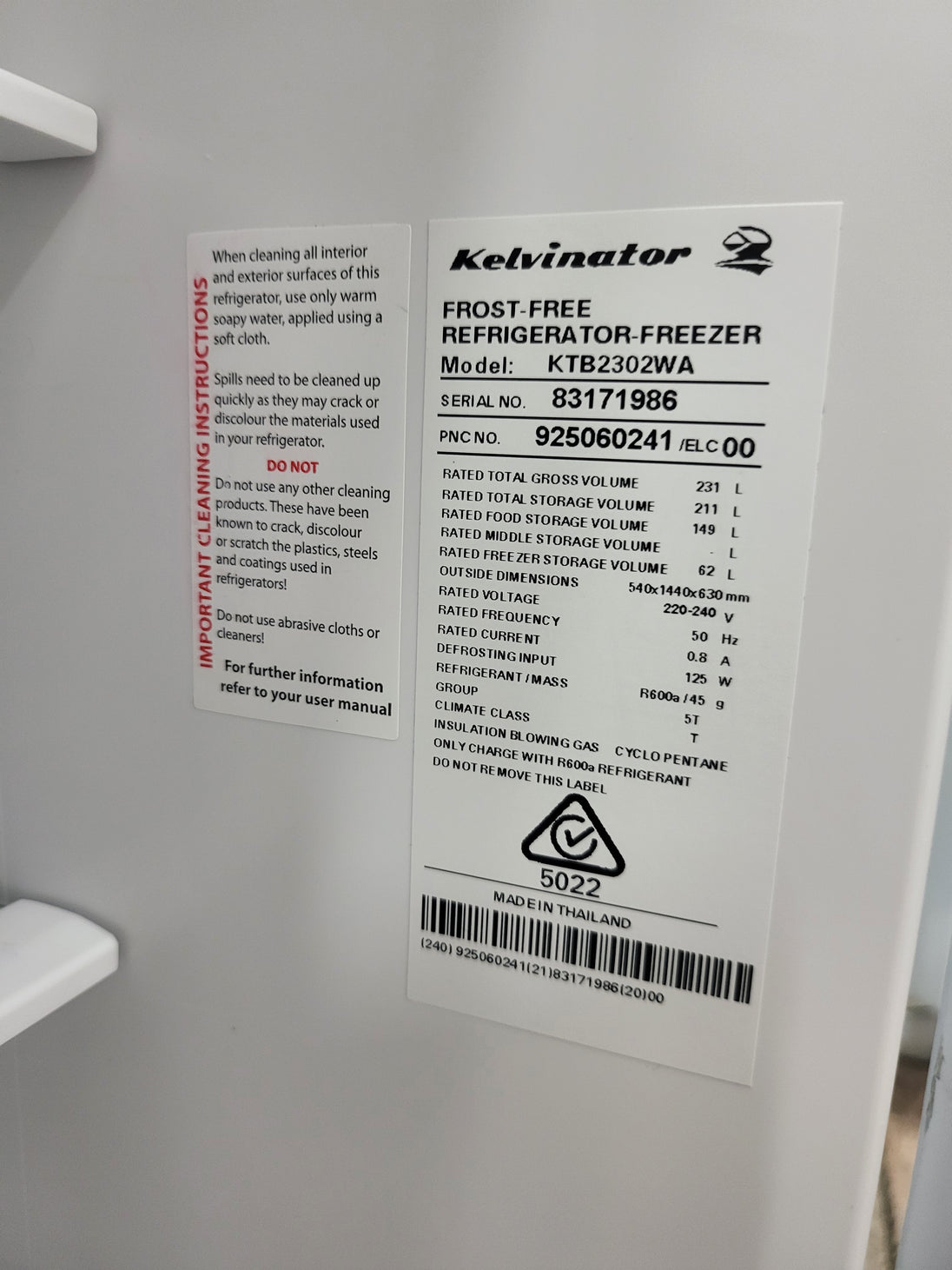 Kelvinator 231L Refrigerator Cheap World Online