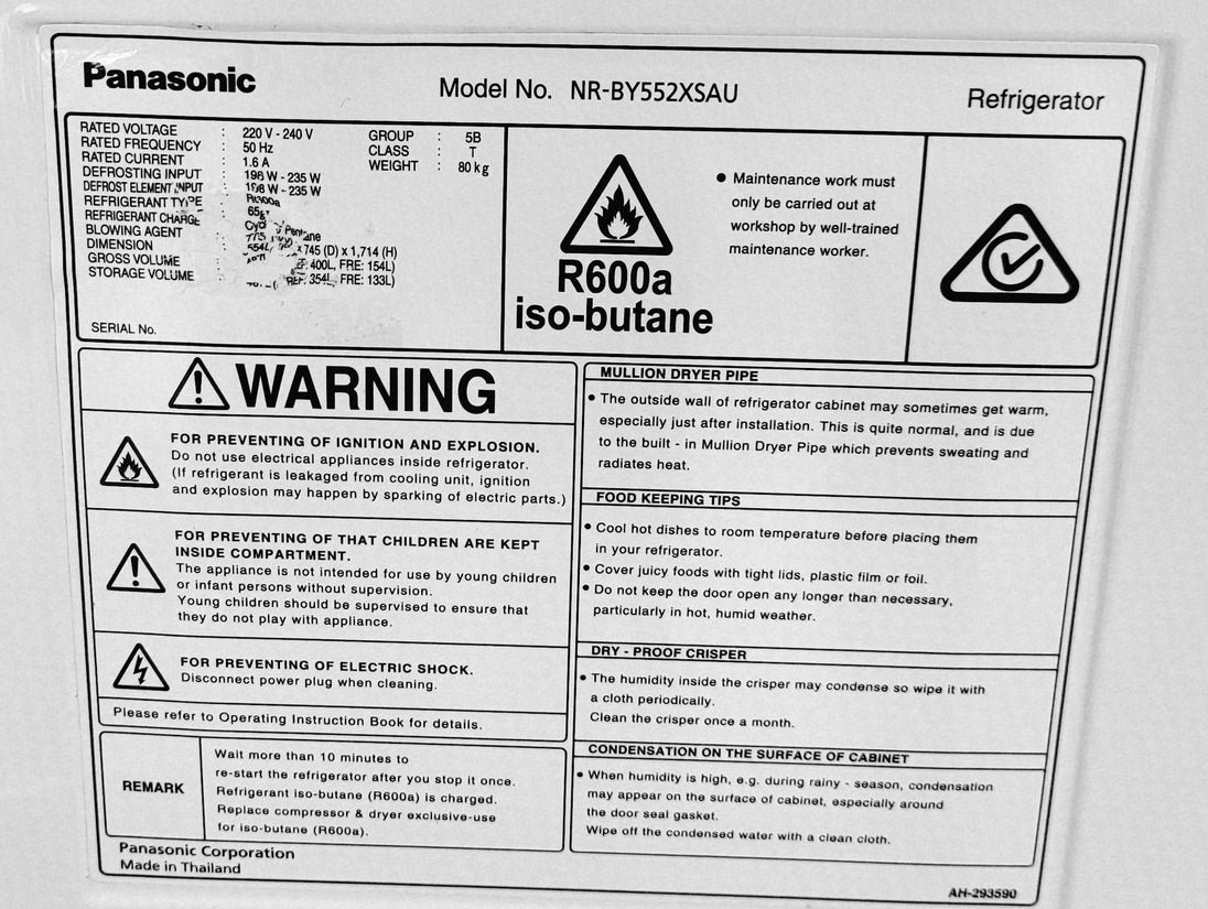 Panasonic 554L Refrigerator Cheap World Online