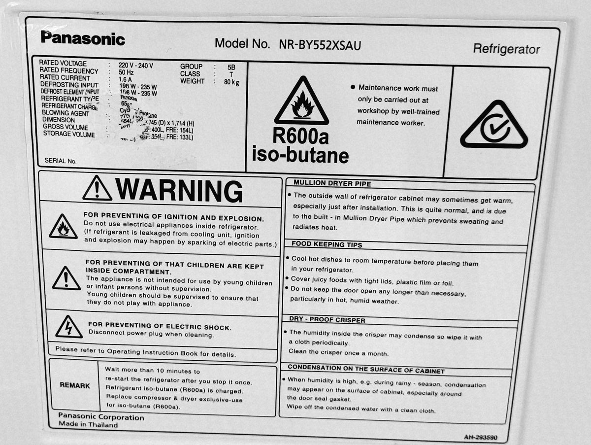 Panasonic 554L Refrigerator Cheap World Online