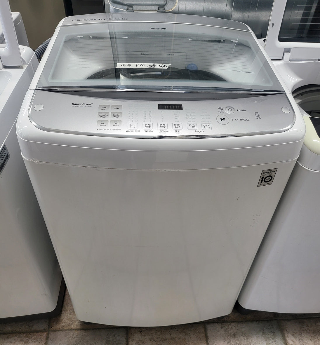 LG 9.5 kg toploader washing machine Cheap World Online