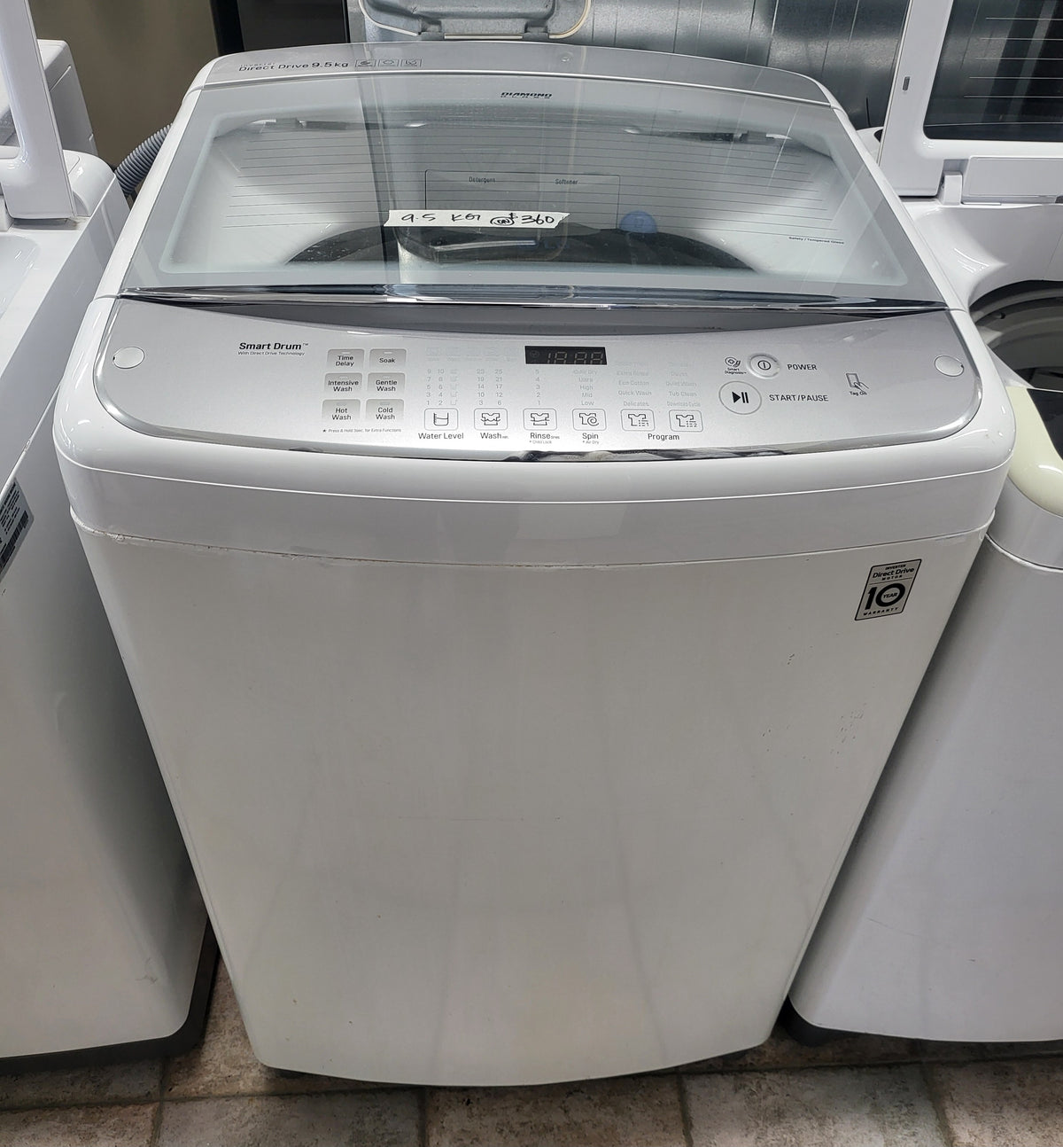 LG 9.5 kg toploader washing machine Cheap World Online