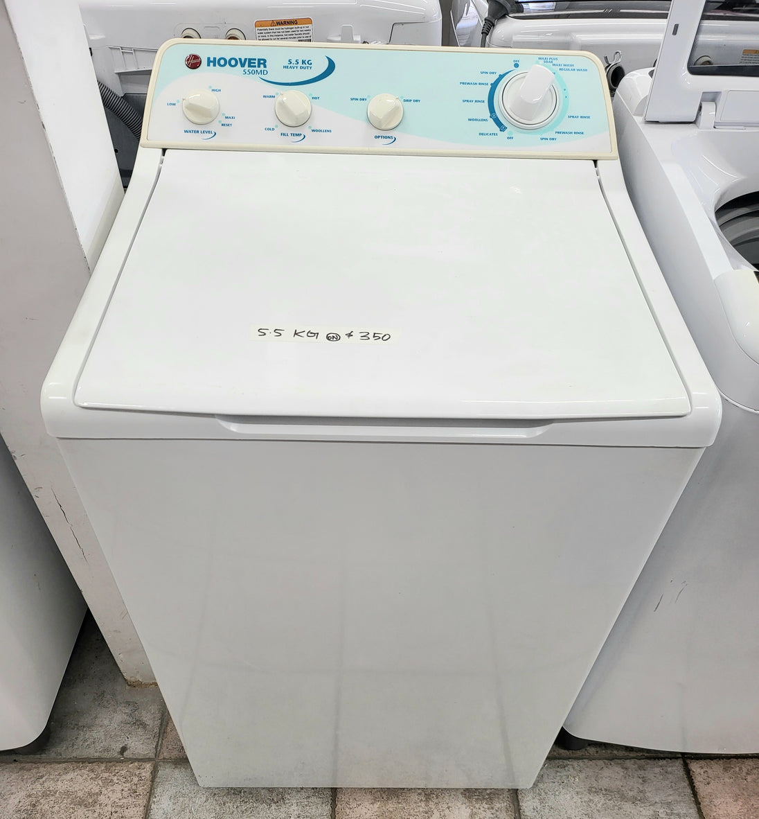 Hoover 5.5 kg toploader washing machine Cheap World Online
