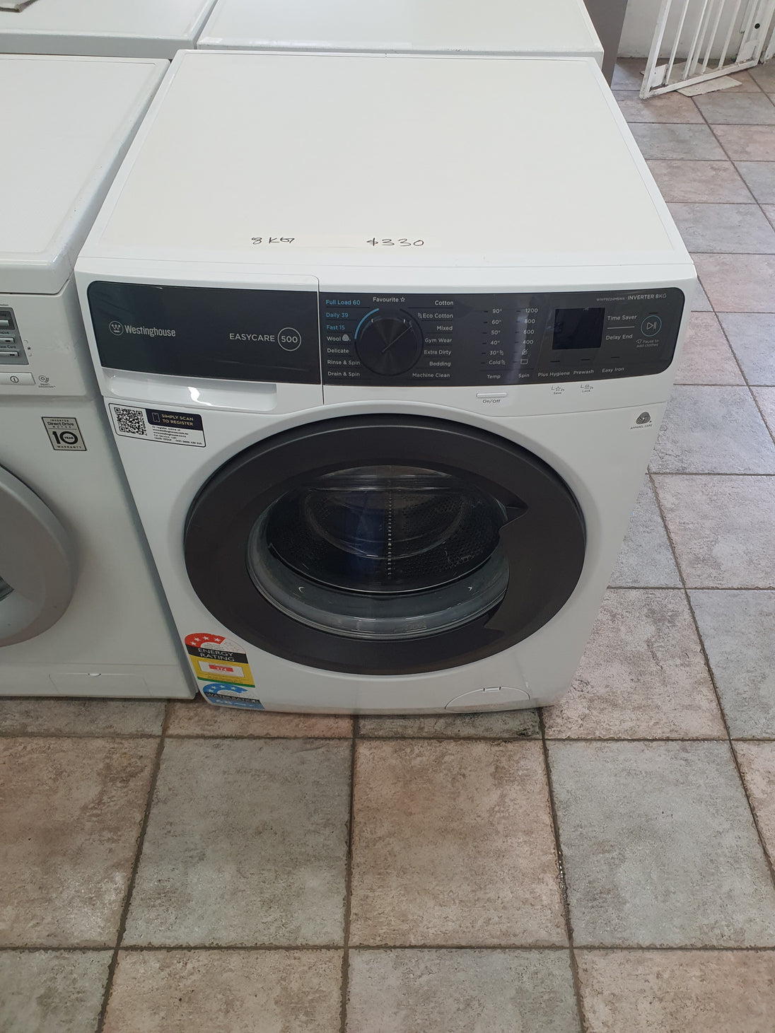 Westinghouse 8 kg front loader washing machine Cheap World Online