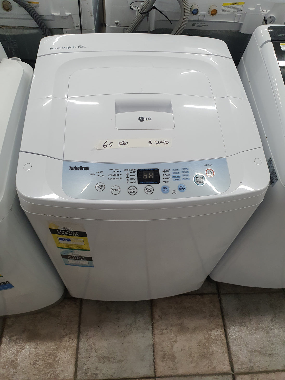 Lg 6.5 kg toploader washing machine Cheap World Online