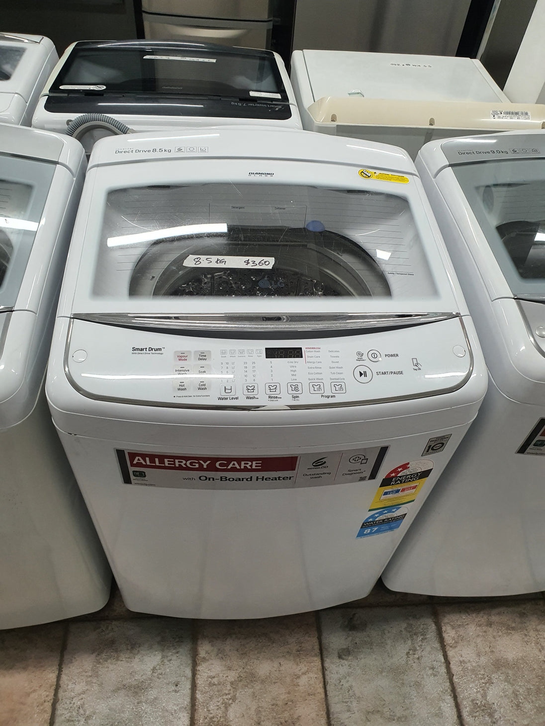 Lg 8.5 kg toploader washing machine Cheap World Online