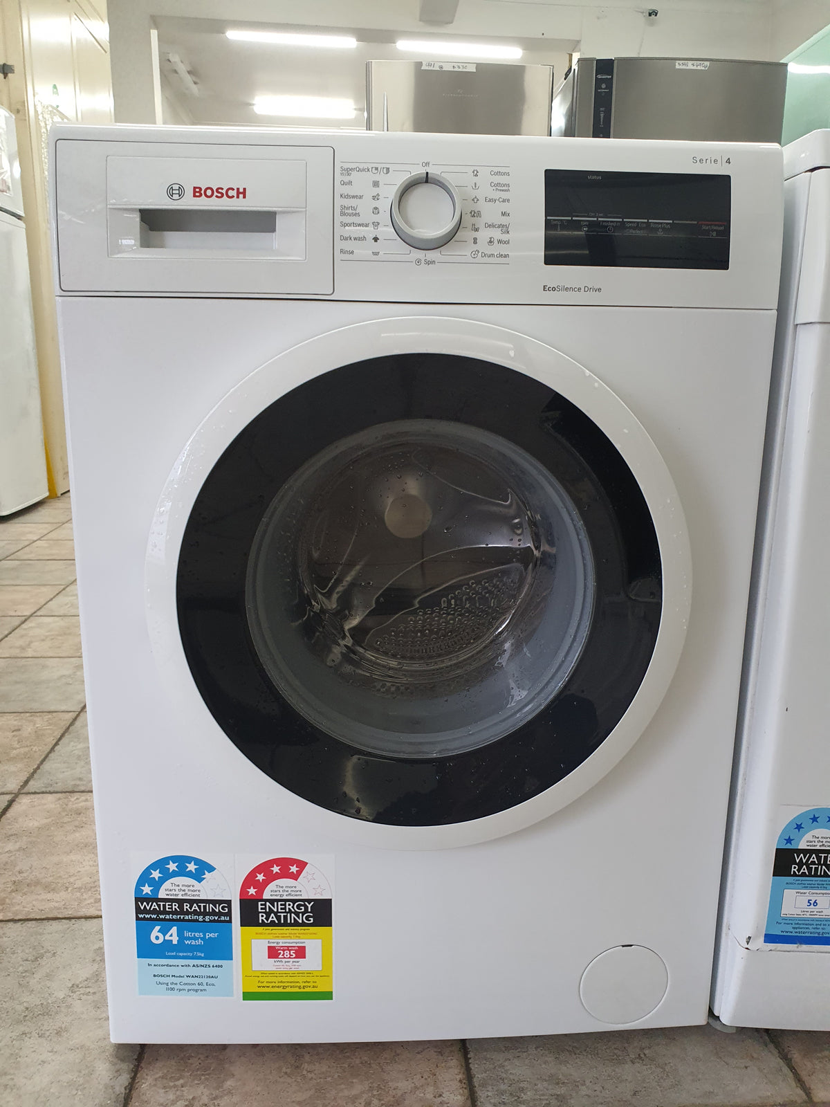 Bosch serie 4 7.5 kg front loader washing machine Cheap World Online