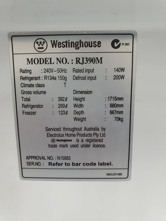 Westinghouse 392L Refrigerator Cheap World Online