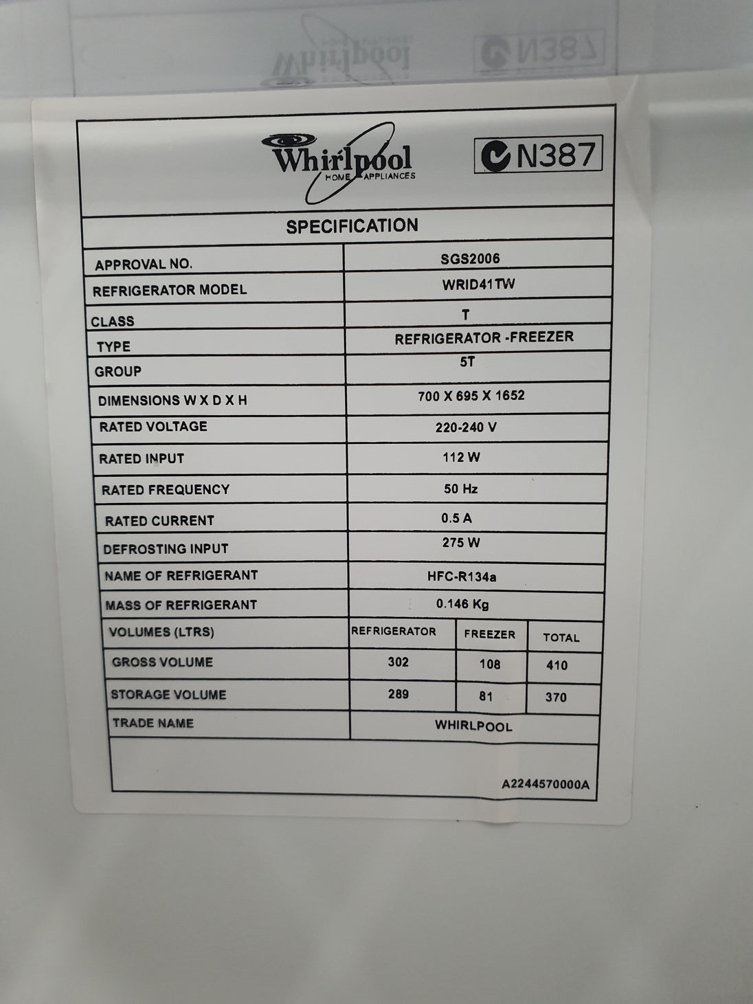 Whirlpool 410L Refrigerator Cheap World Online