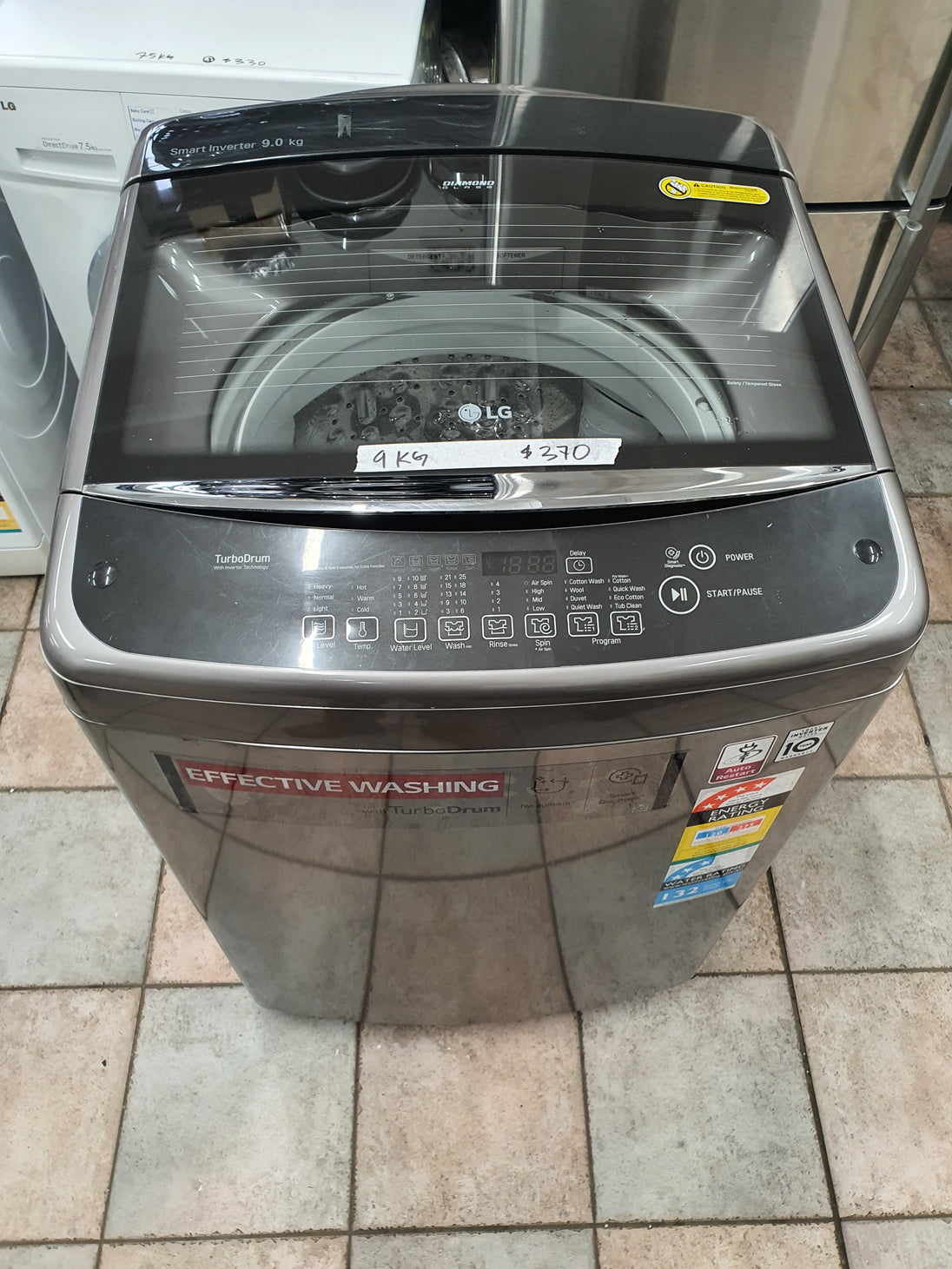 Lg 9 kg toploader washing machine Cheap World Online
