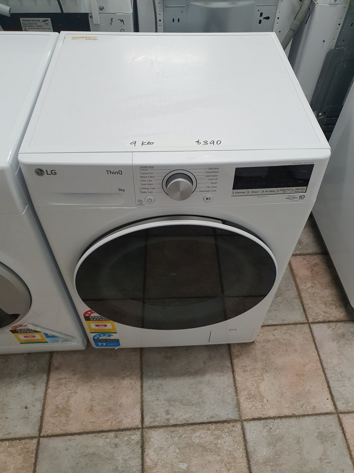 Lg 9 kg front loader washing machine Cheap World Online