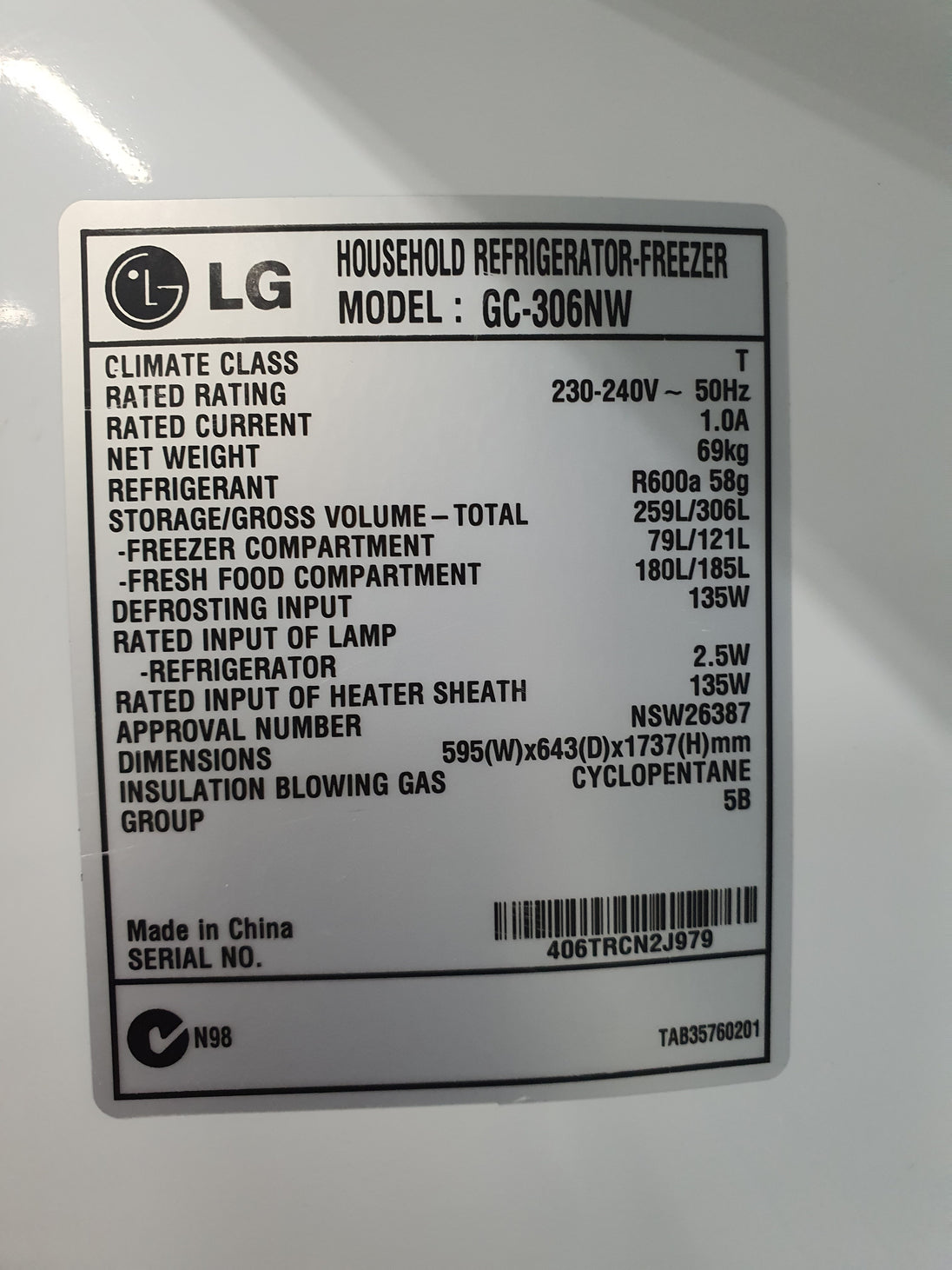 Lg 306 l Refrigerator Cheap World Online