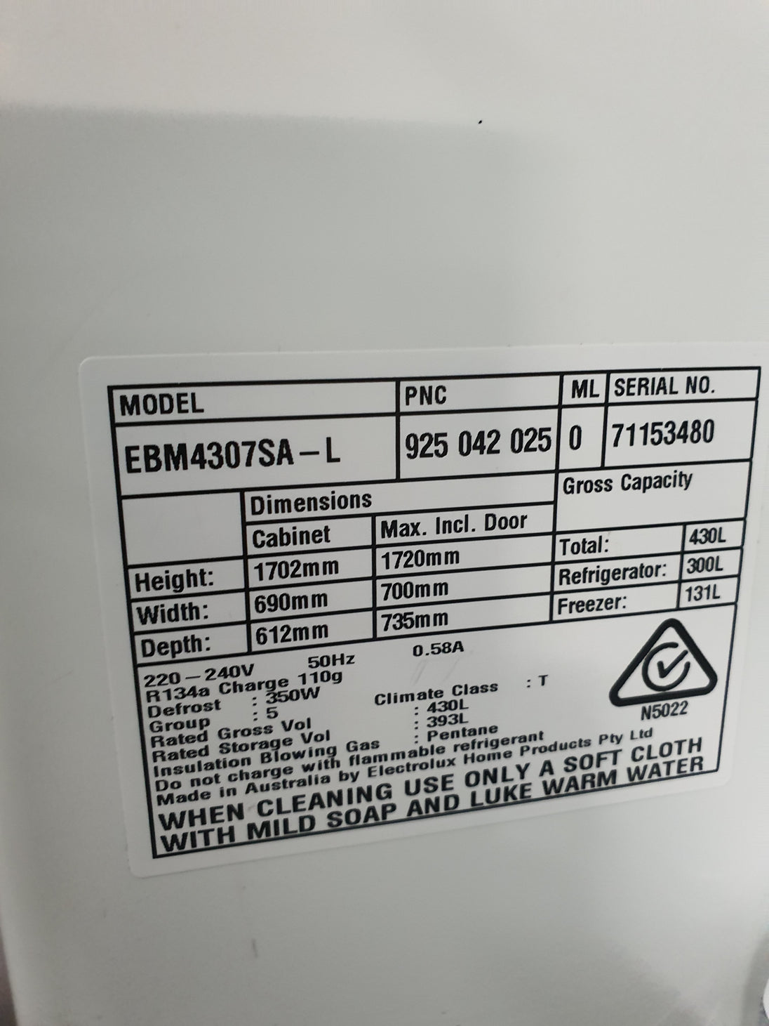 Electrolux 430L Refrigerator Cheap World Online