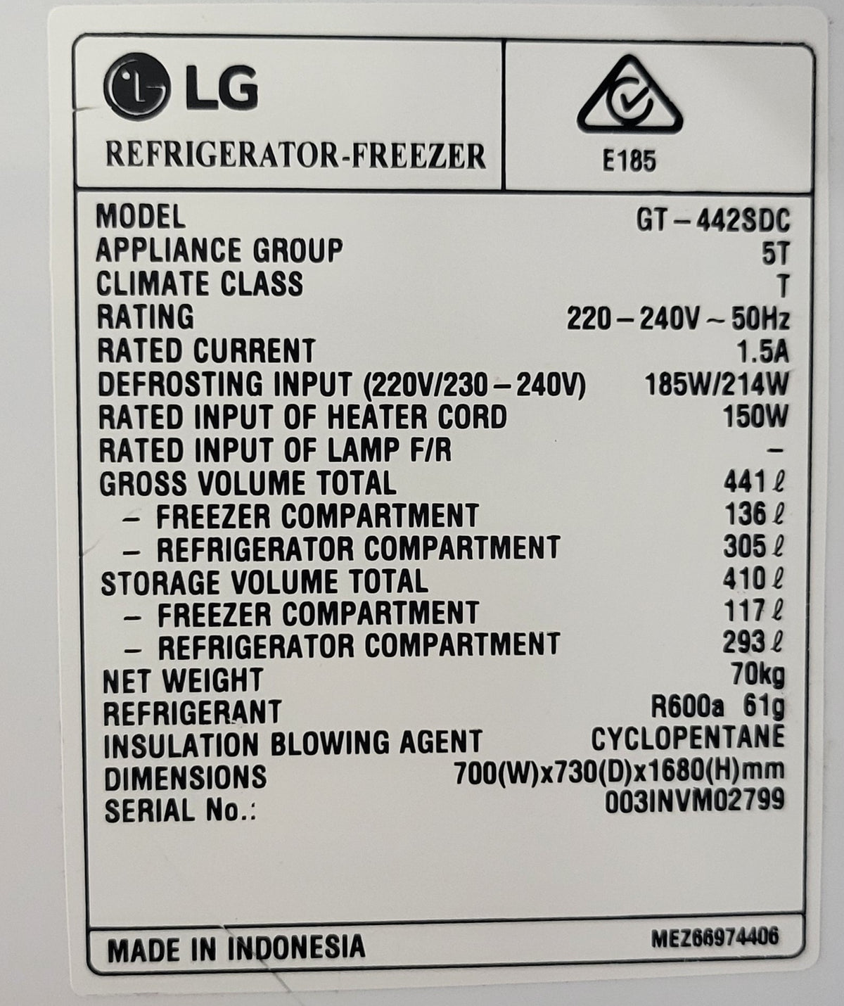 LG 441L Refrigerator Cheap World Online