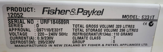 Fisher&Paykel 329L Refrigerator Cheap World Online