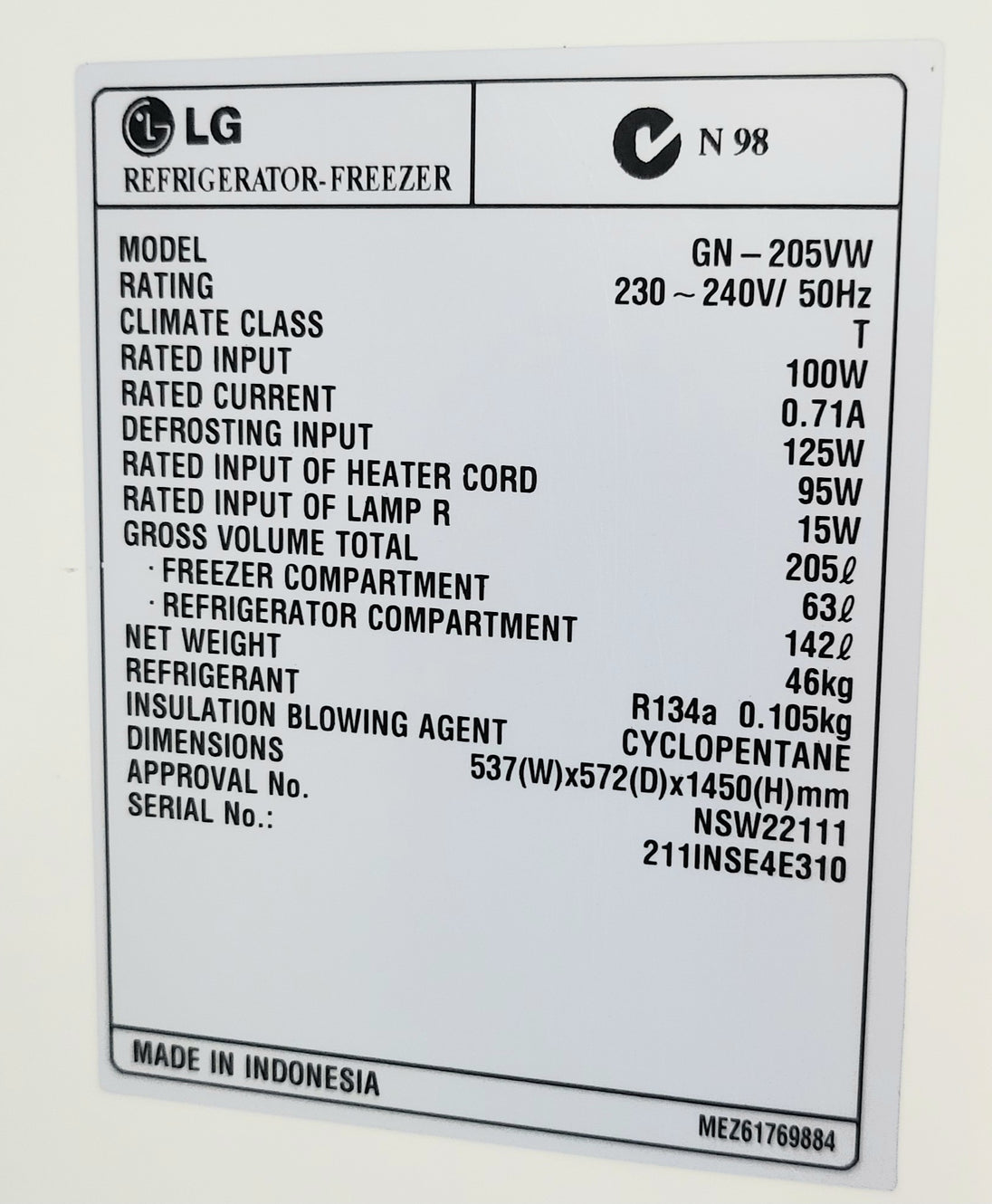 LG 205L Refrigerator Cheap World Online