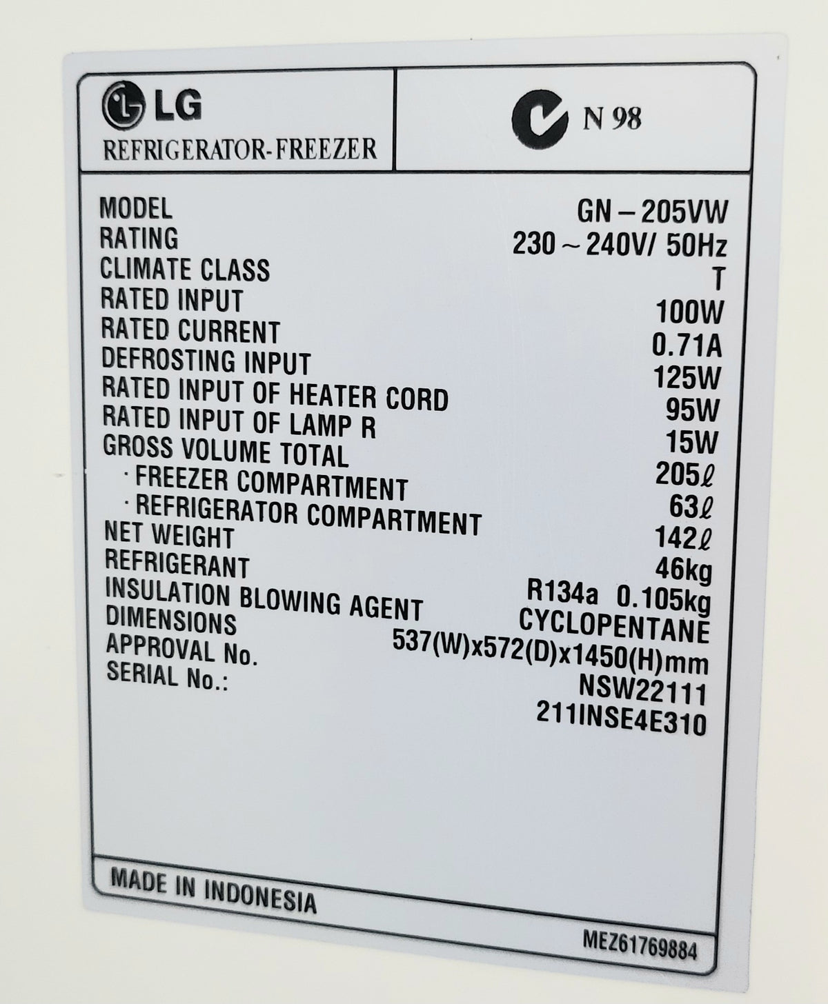 LG 205L Refrigerator Cheap World Online