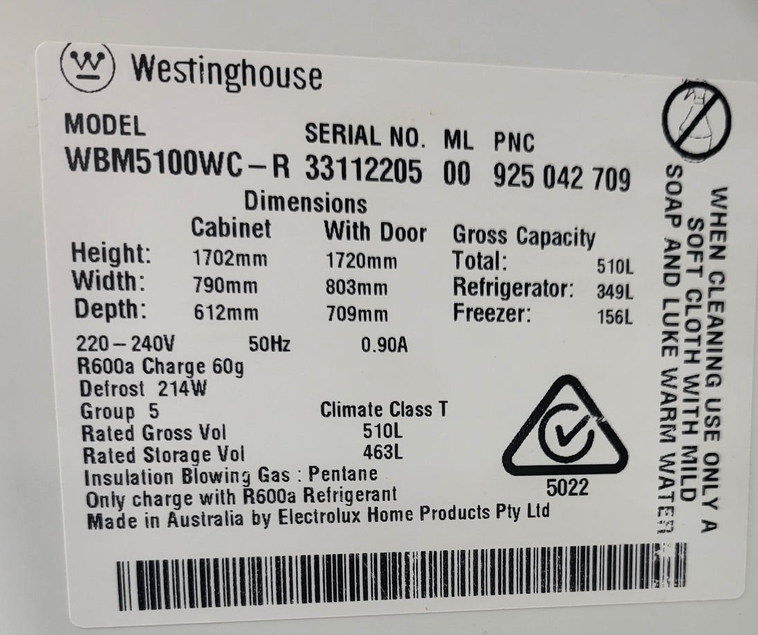 Westinghouse 510L Refrigerator Cheap World Online