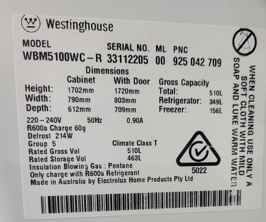 Westinghouse 510L Refrigerator Cheap World Online
