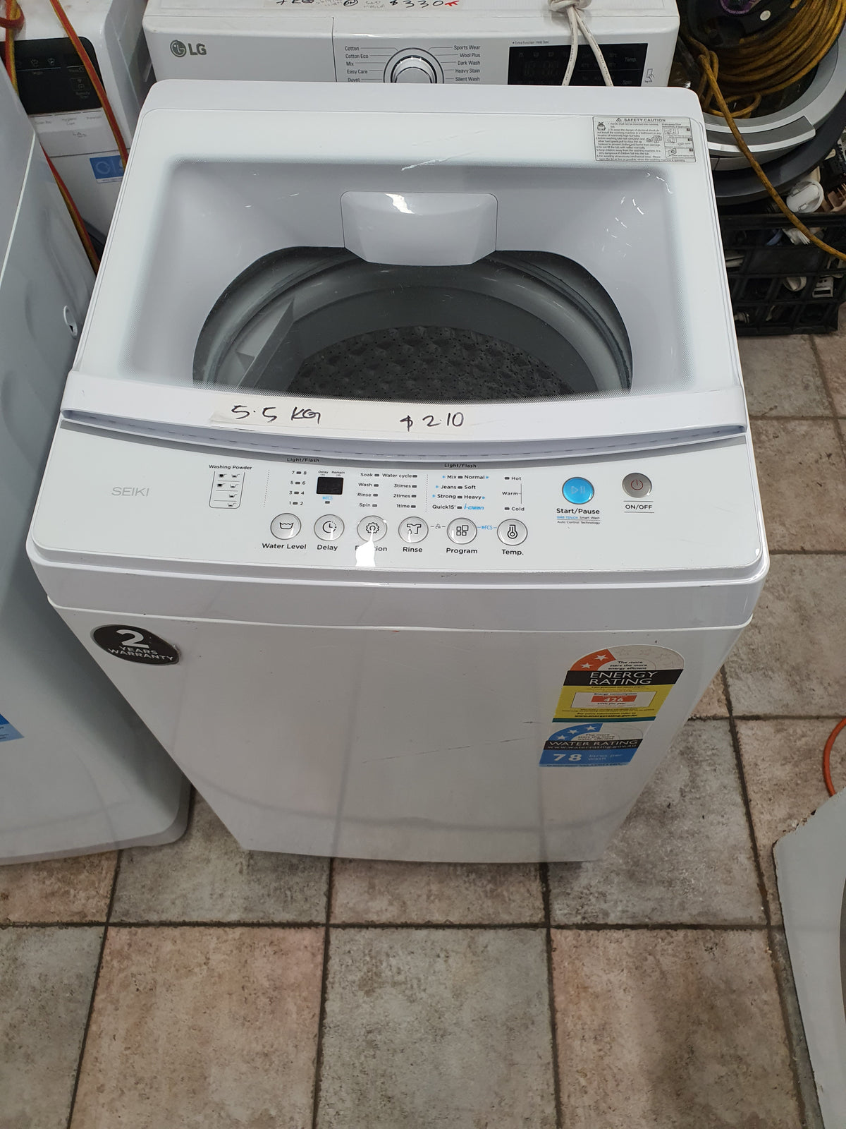 Seiki 5.5kg toploader washing machine Cheap World Online