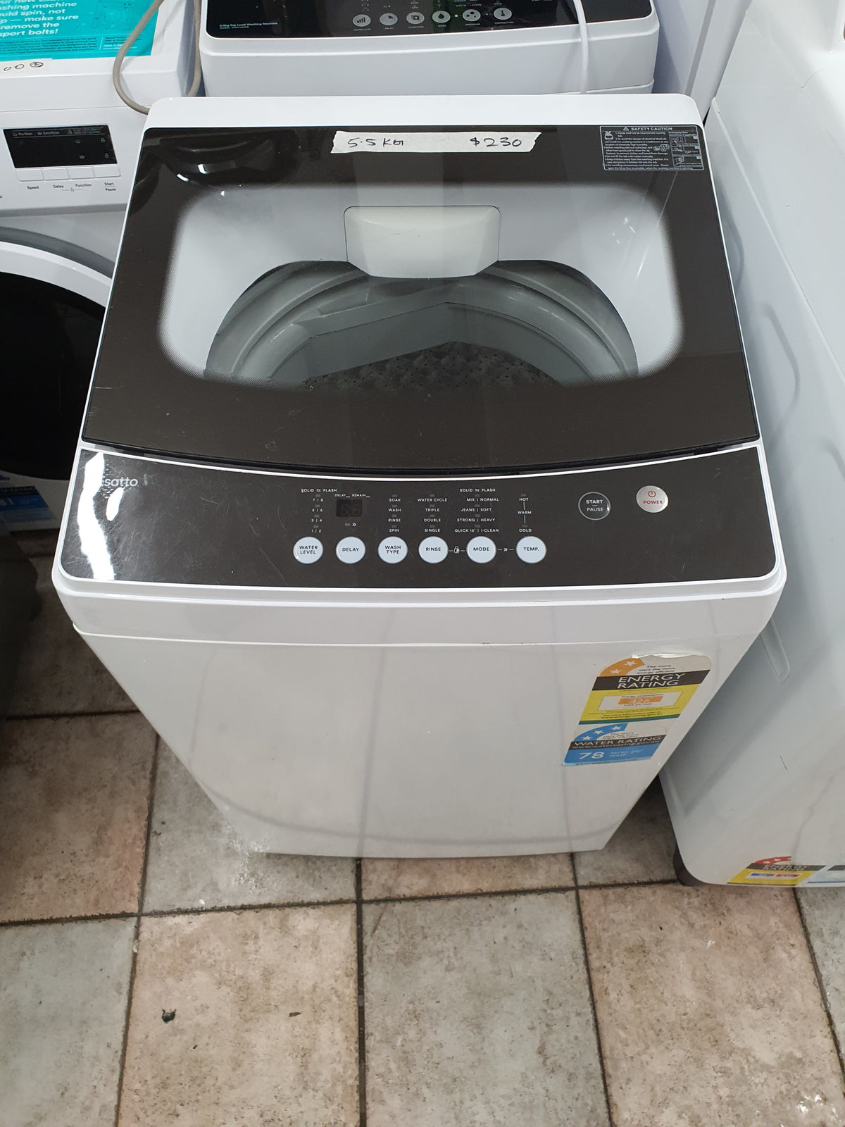 Esatto 5.5k top loader washing machine Cheap World Online