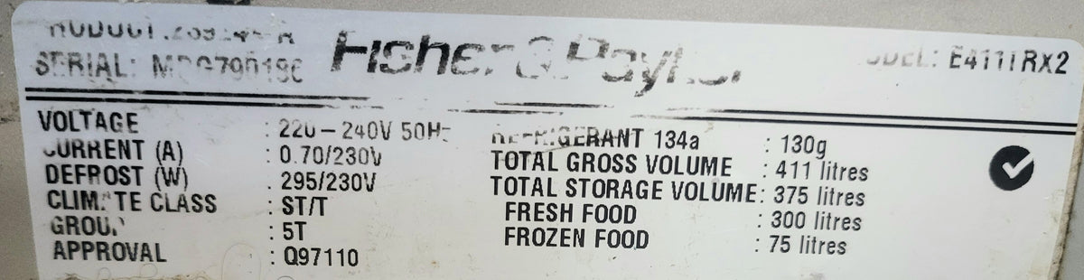 Fisher&Paykel 411L Refrigerator Cheap World Online