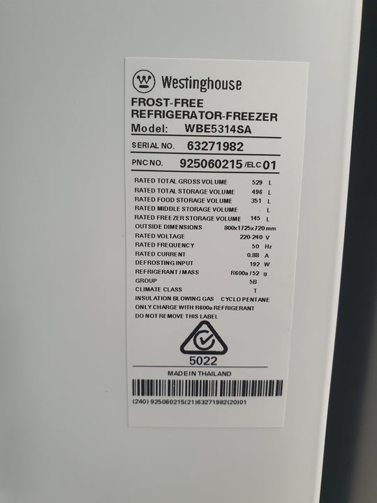 Westinghouse 529L Refrigerator Cheap World Online