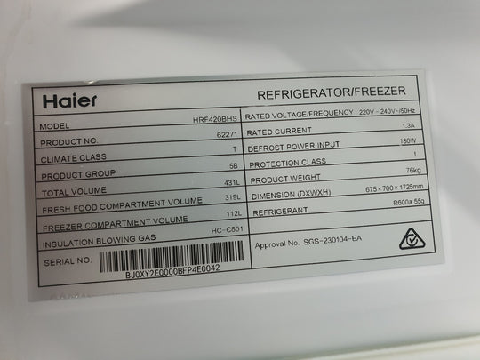 Haier 431L Refrigerator Cheap World Online