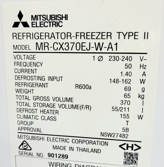 Mitsubishi 370L Refrigerator Cheap World Online