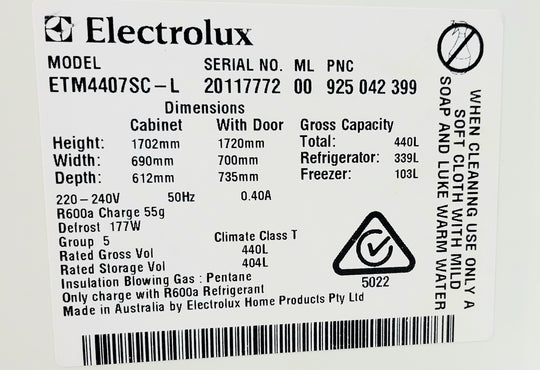 Electrolux 440L Refrigerator Cheap World Online