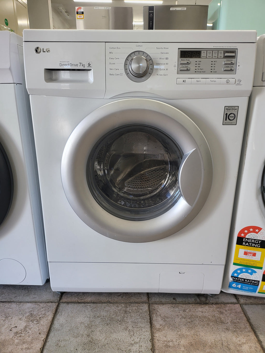 Lg 7kg front loader washing machine Cheap World Online