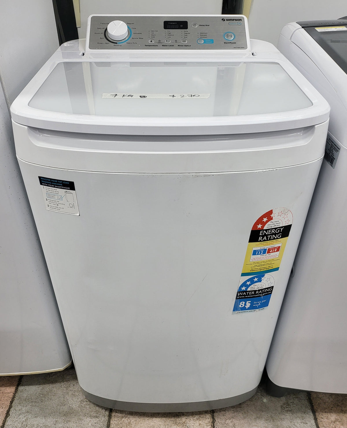 Simpson 7 kg top loader washing machine Cheap World Online