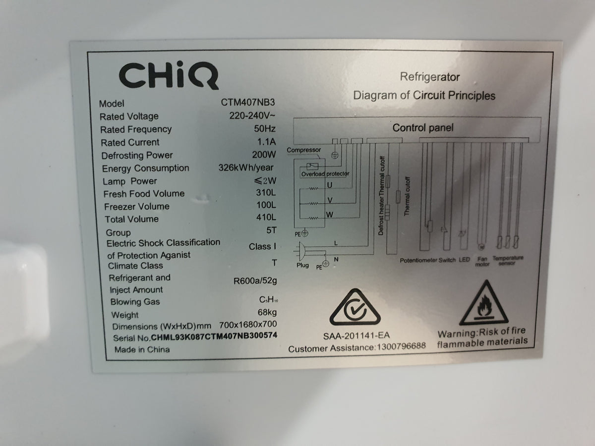 Chiq 410L Refrigerator Cheap World Online