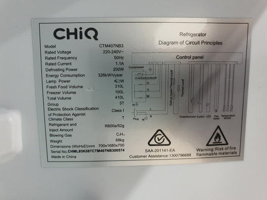 Chiq 410L Refrigerator Cheap World Online