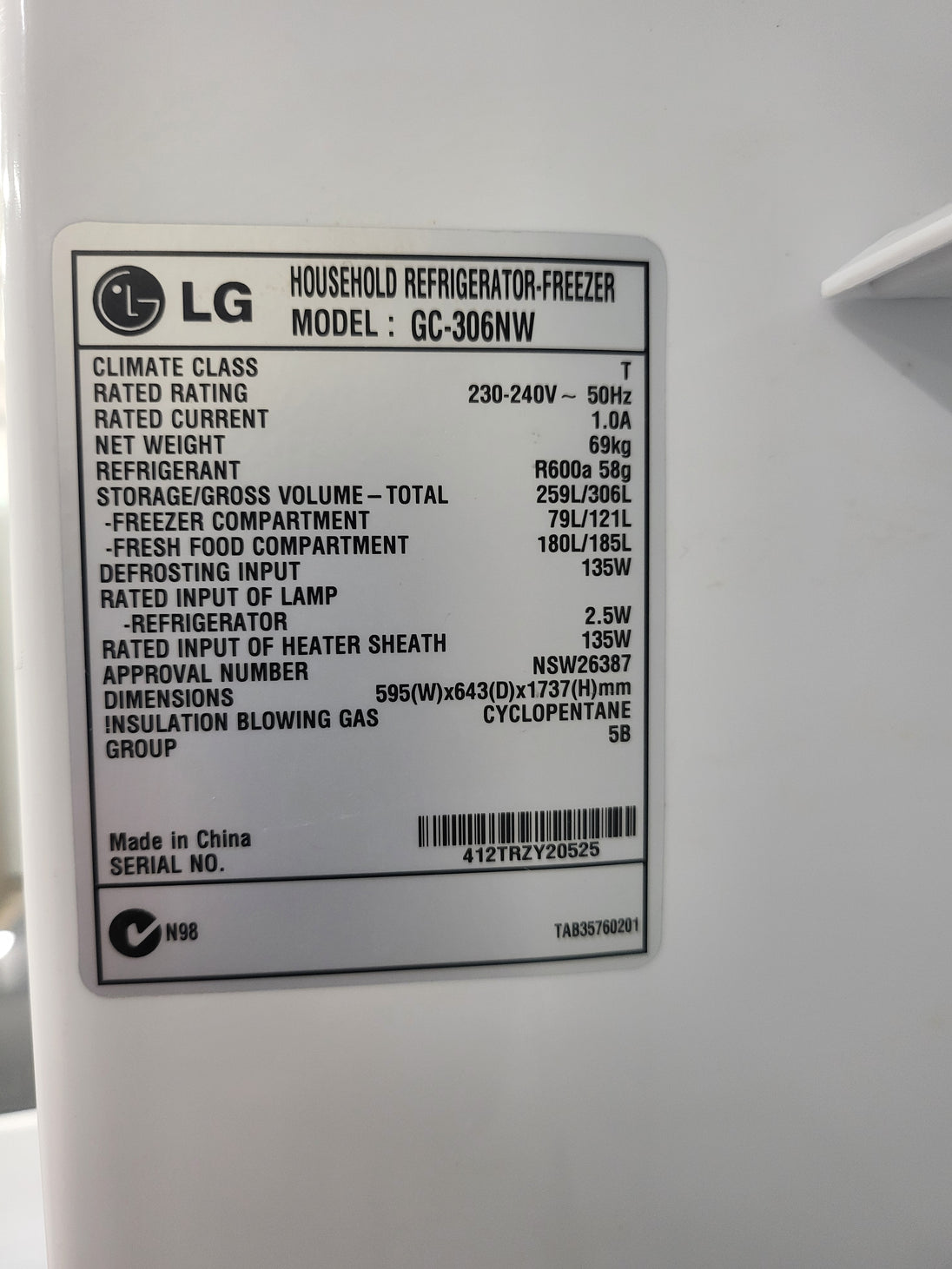 Lg 306L Refrigerator Cheap World Online