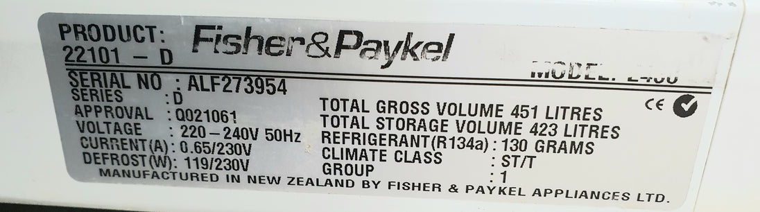 Fisher&Paykel 451L Fridge only Cheap World Online