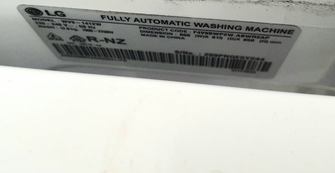 LG 12kg front loader washing machine series 9 Cheap World Online