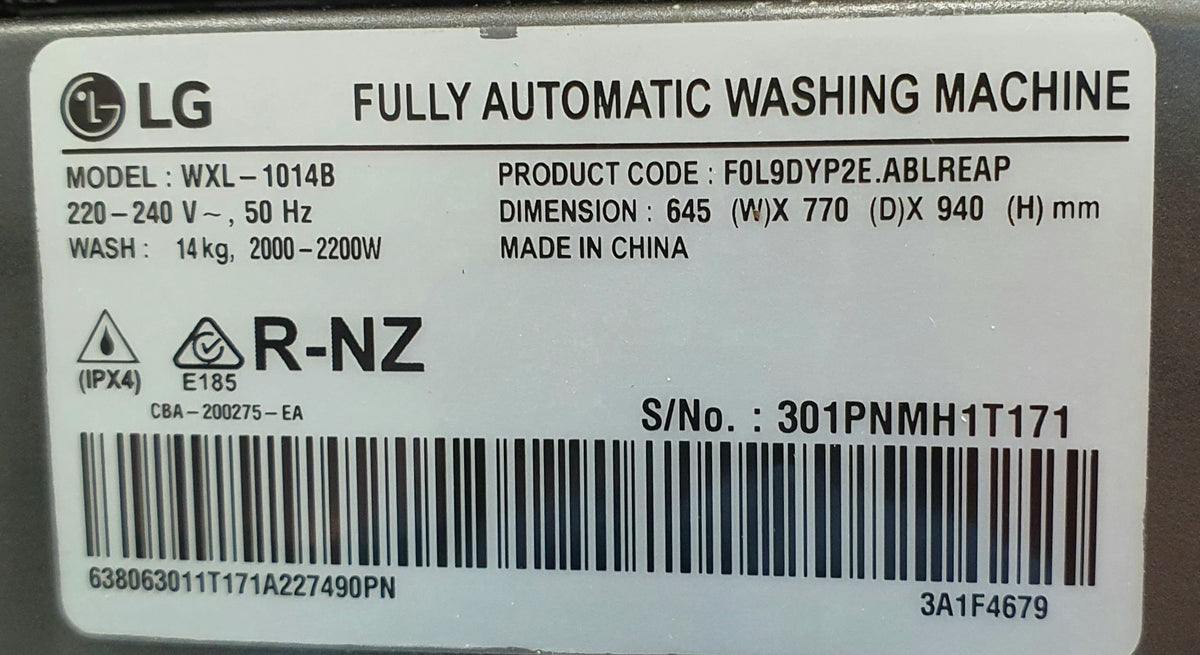 LG 14kg front loader washing machine Cheap World Online