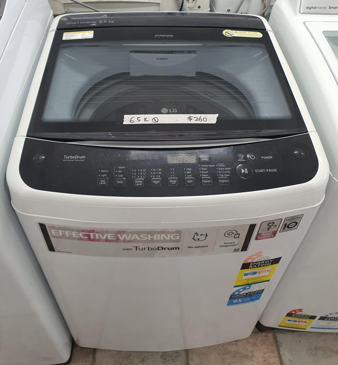 Lg 6.5 kg toploader washing machine Cheap World Online